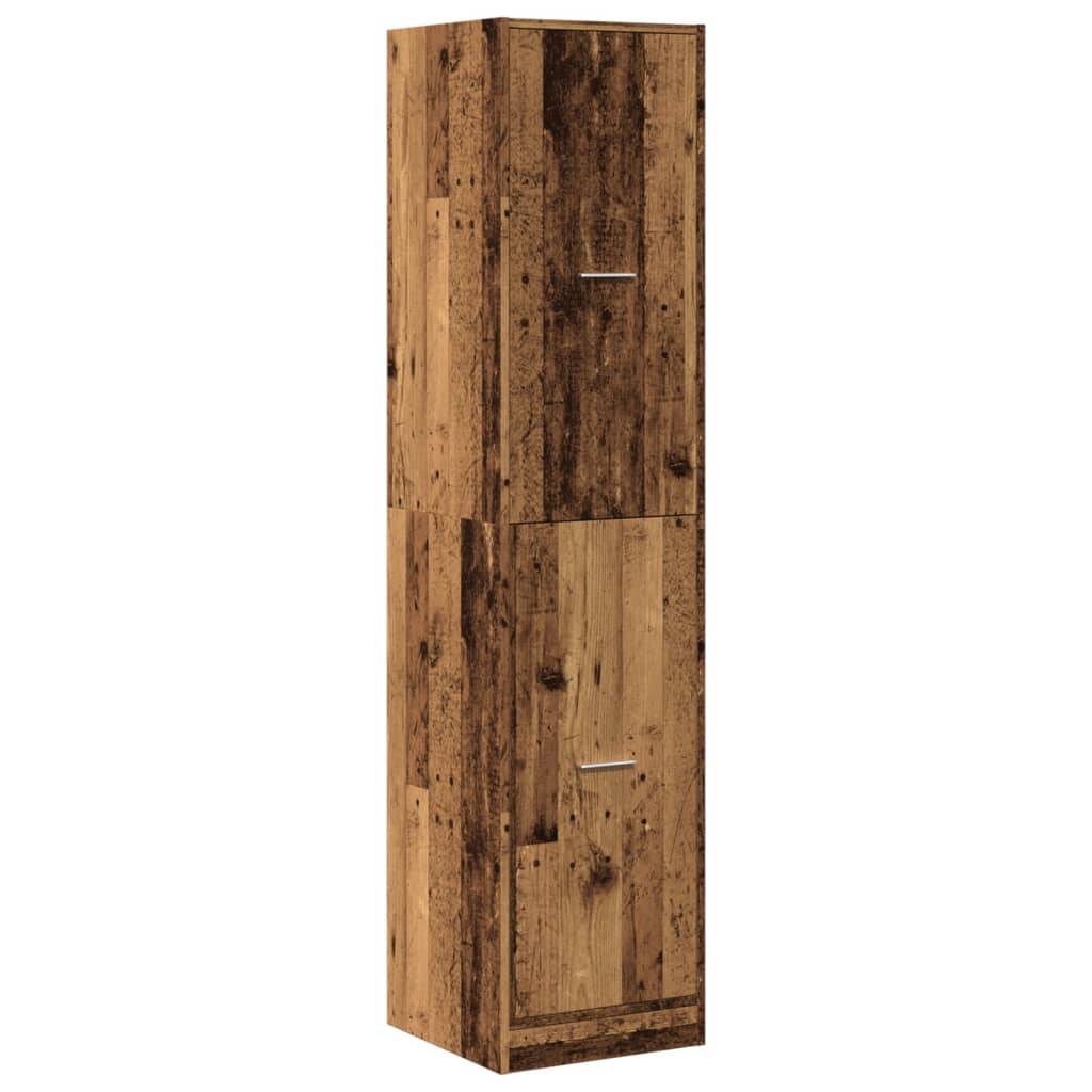 vidaXL Apothekerschrank Altholz-Optik 40x41x174,5 cm Holzwerkstoff