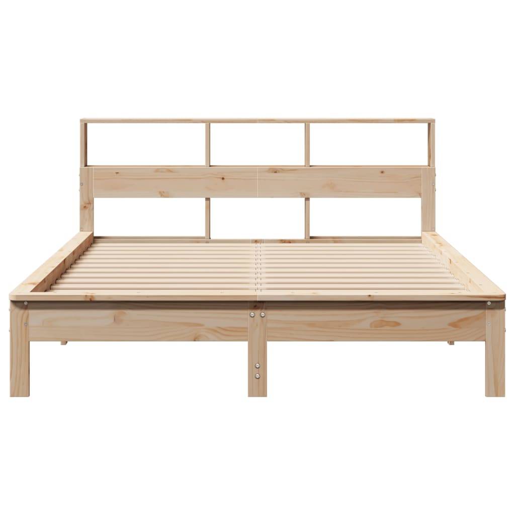 vidaXL Massivholzbett ohne Matratze 150x200 cm Kiefernholz