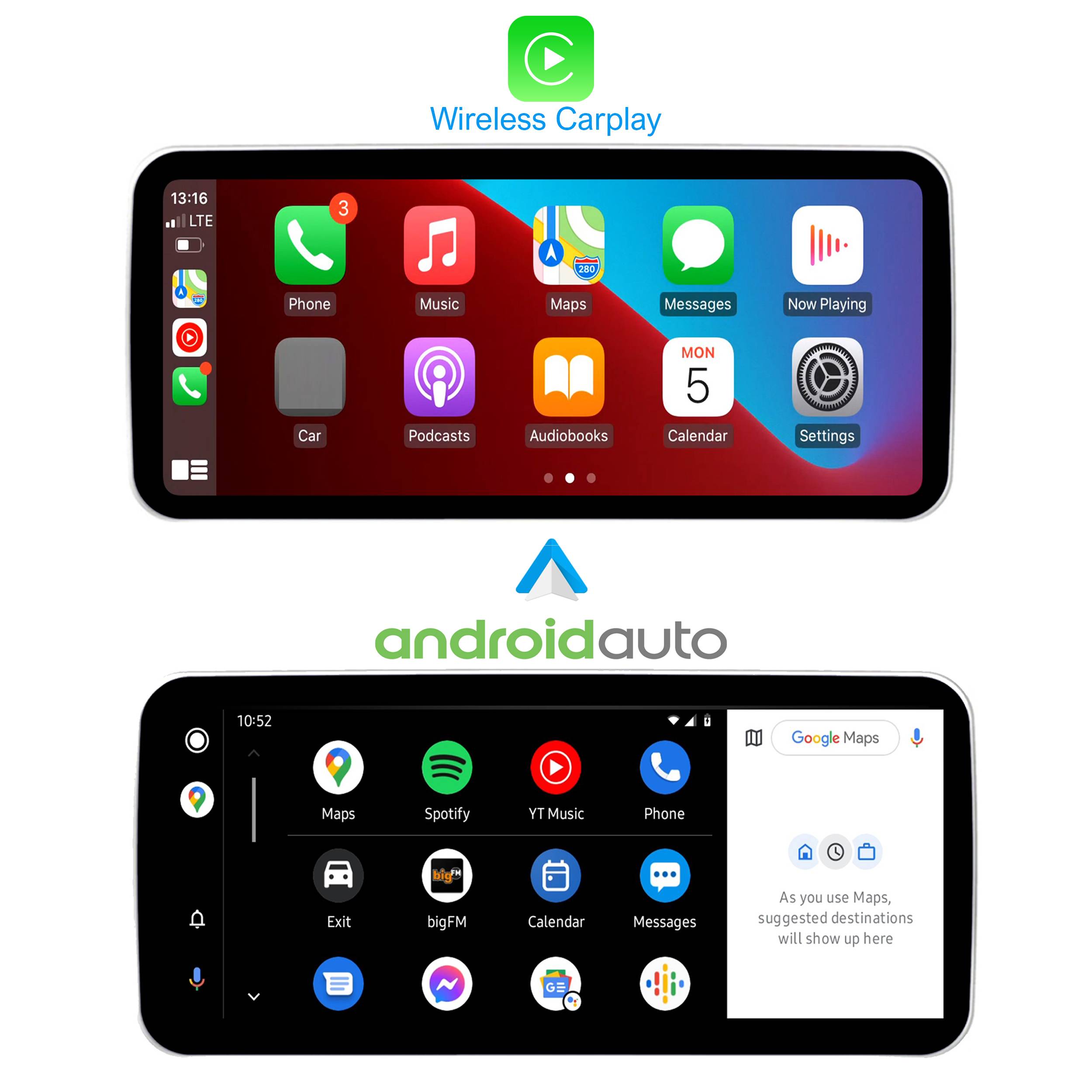 Für Mercedes C GLC V W447 W205 X253 NTG 5.5 12" Touchscreen Android Navi Carplay