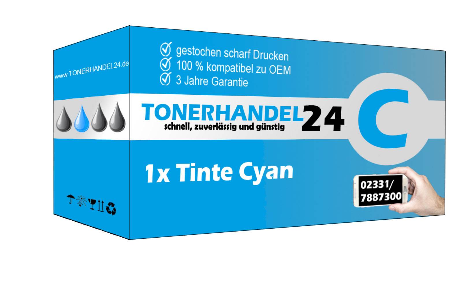 SG Tintenpatrone cyan HC (CD972AE-3) ersetzt 920XL