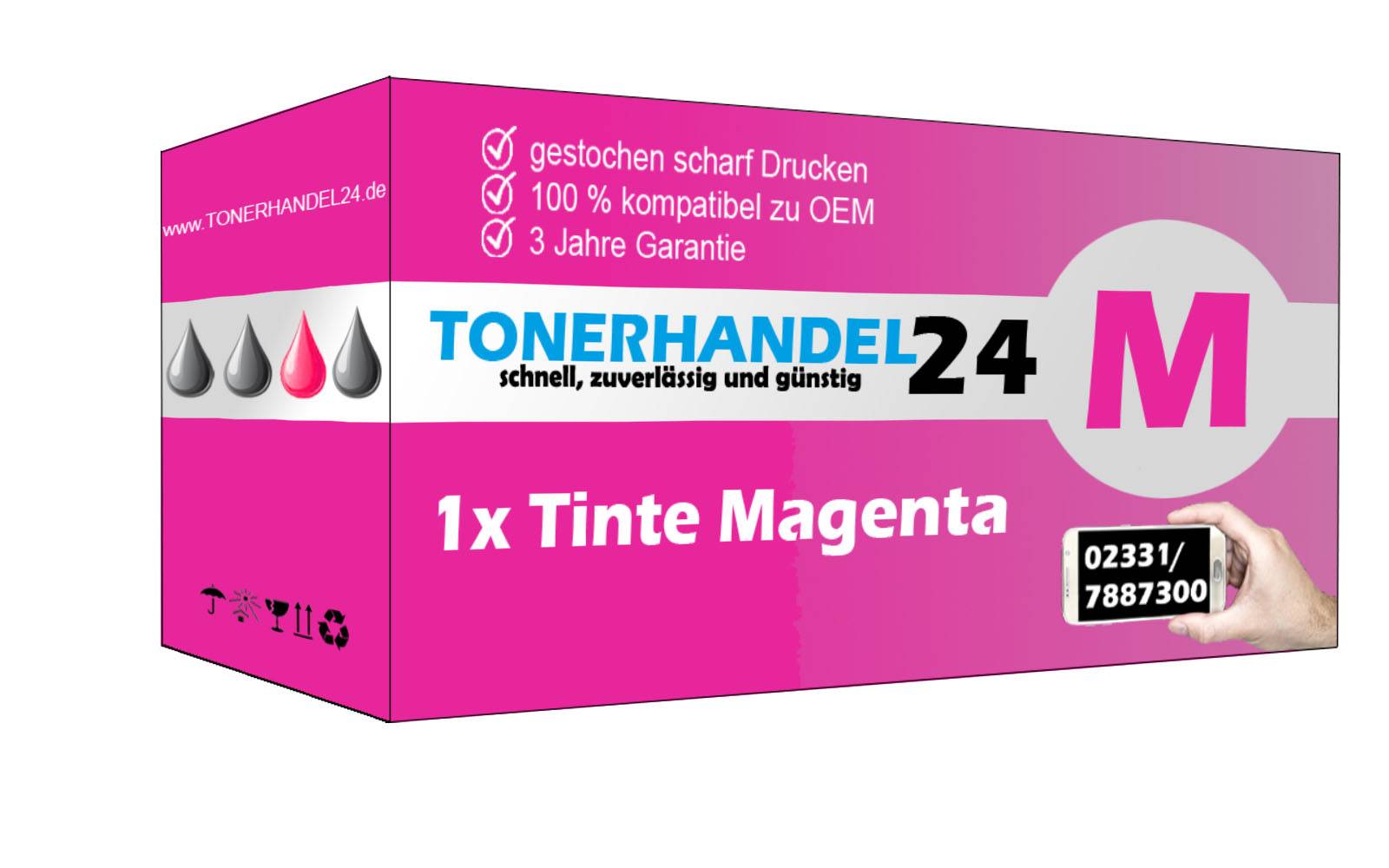 SG Tintenpatrone magenta (C13T12834010-3) ersetzt T1283