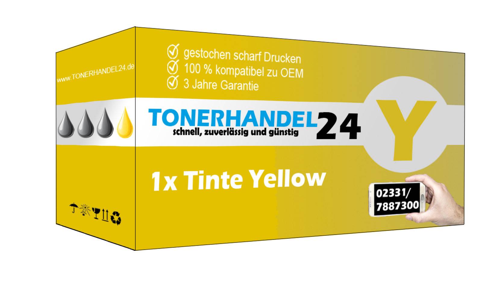 SG Tintenpatrone gelb (C13T08044010-3) ersetzt T0804