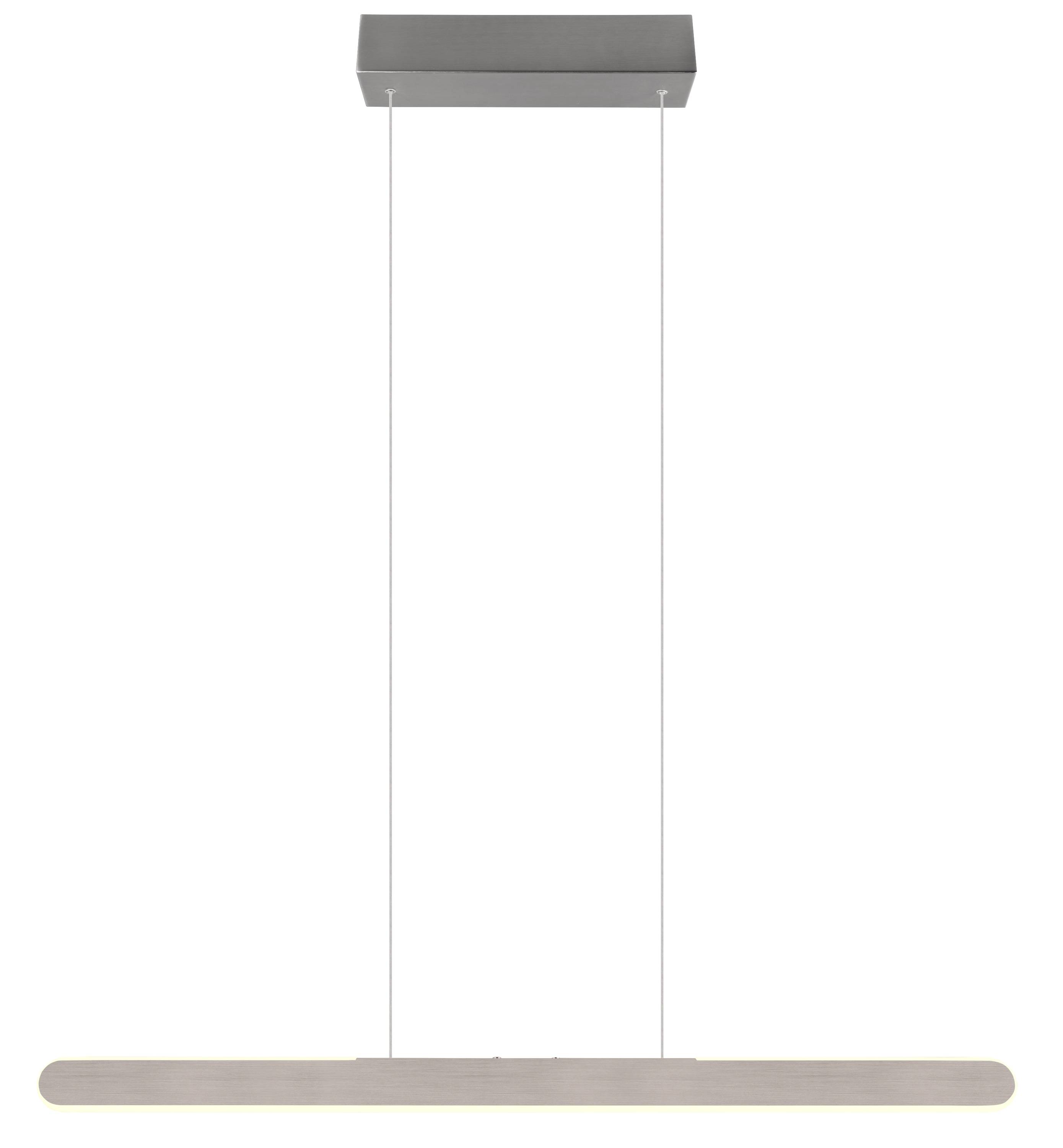 TRIO LED-Pendelleuchte Helios 343310105 aluminiumfarbig, 28 W, 3300 lm, CCT