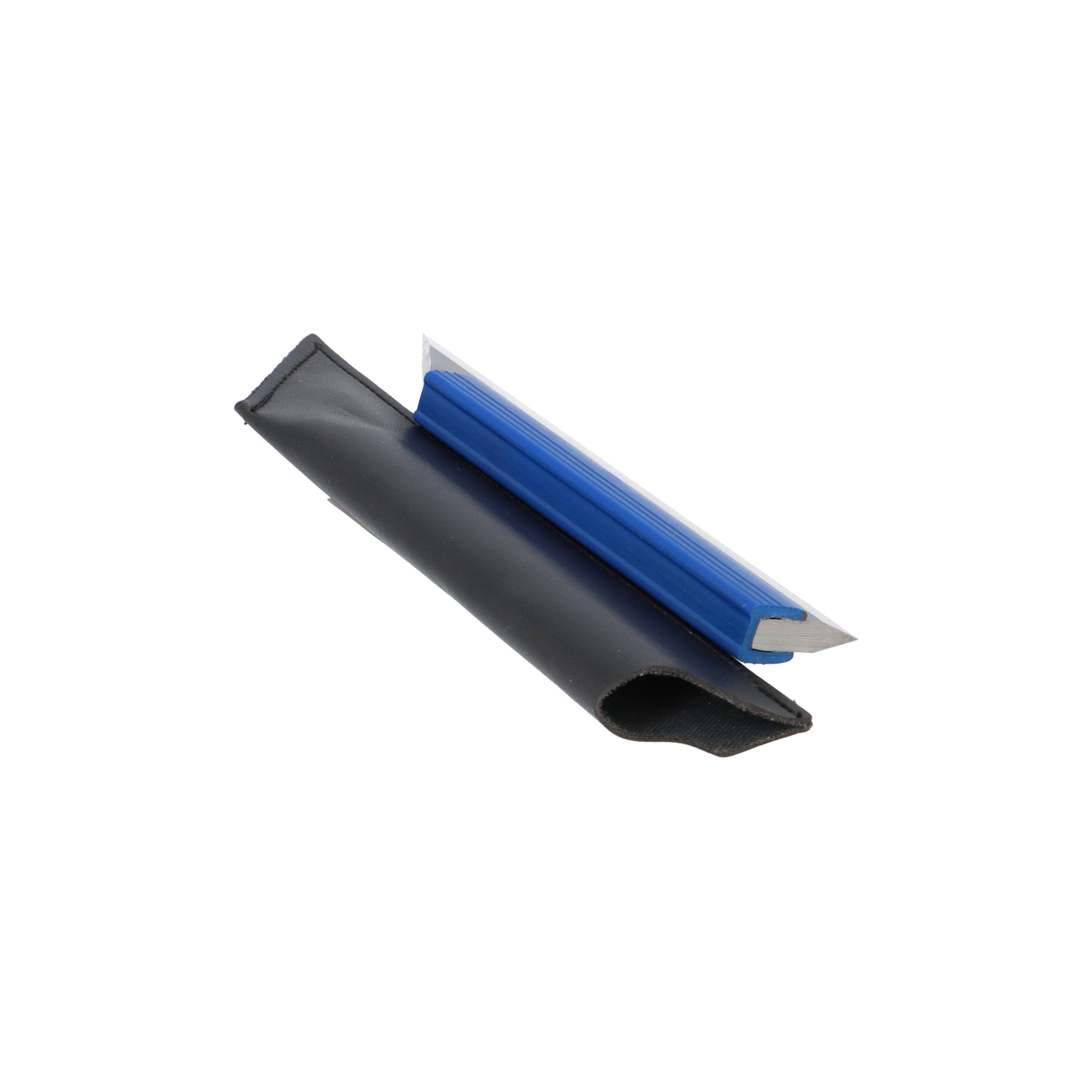 Haarlineal Rostfreier Stahl mattiert 150mm im Kunstlederetui