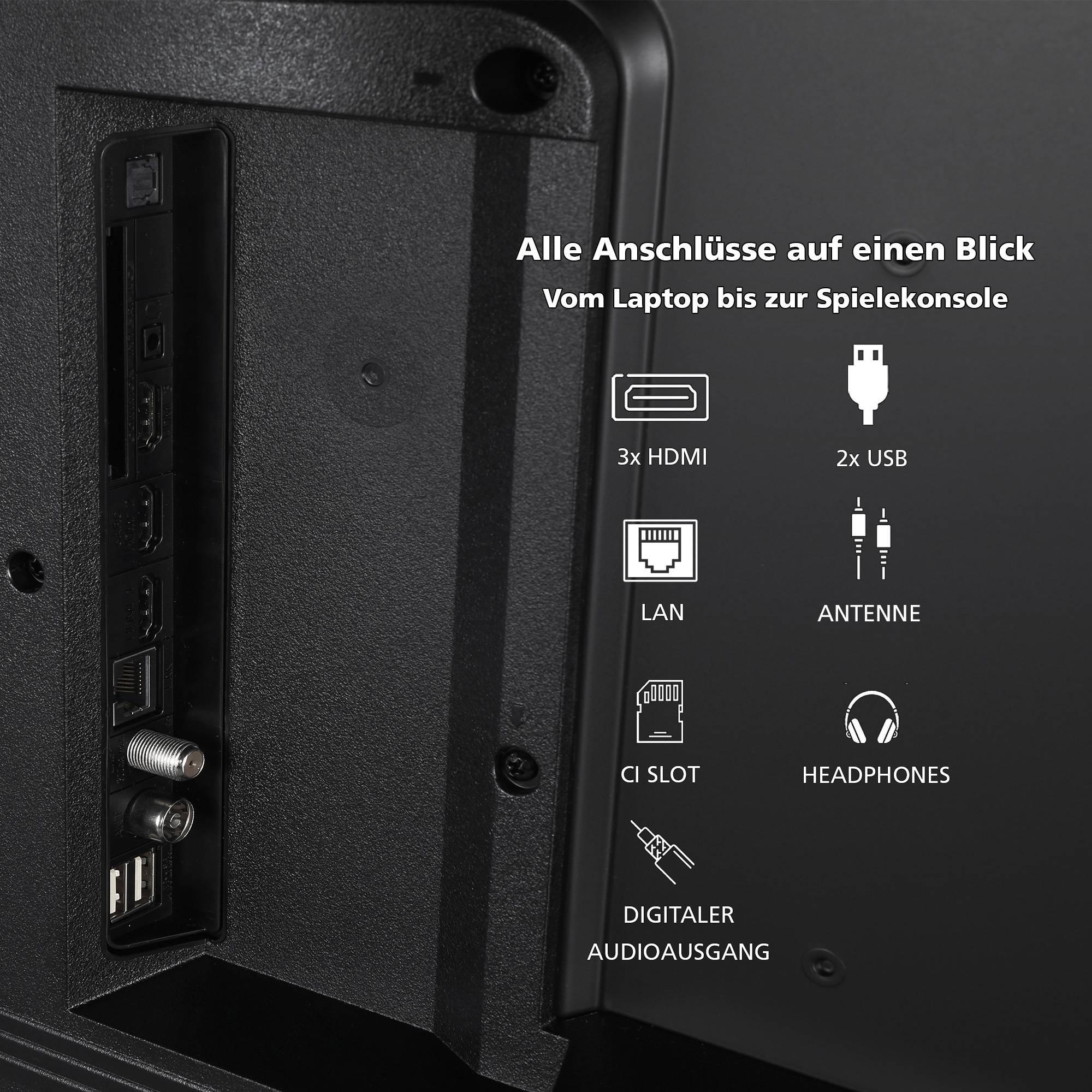 Toshiba Fernseher 43 Zoll Smart TV - VIDAA TV (4K UHD LED TV, HDR, Triple-Tuner) 43UV2363DG