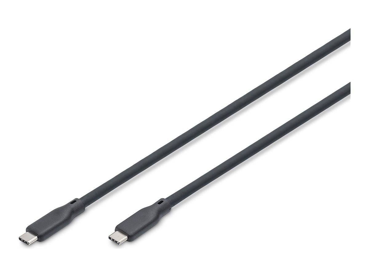 DIGITUS USB 3.2 Kabel Typ C -C Silikon St/St 0,5m schwarz