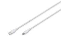 DIGITUS USB 2.0 Kabel Typ C-Lightning Silikon 2m weiß