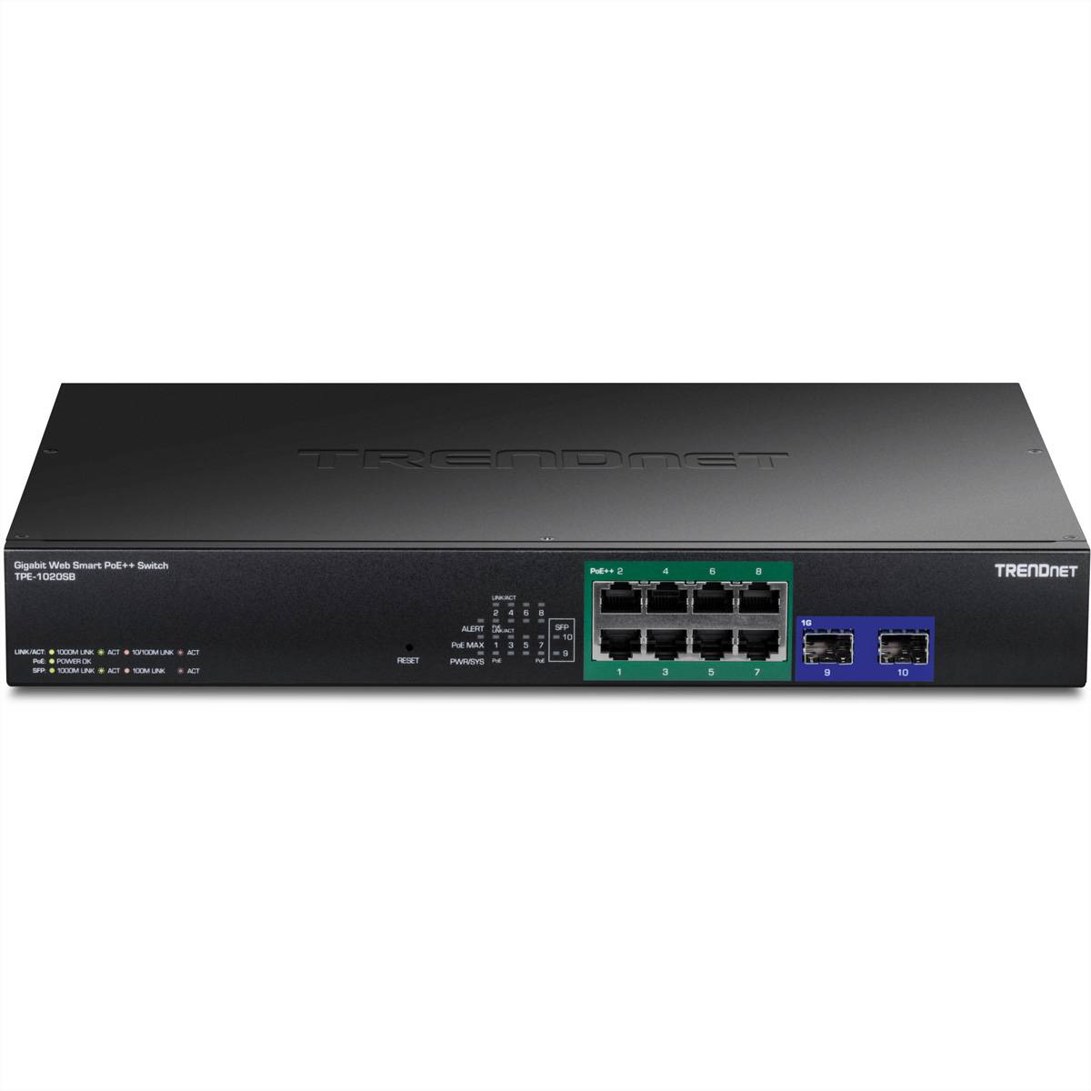 TRENDnet TPE-1020SB 10-Port PoE++ Switch Gigabit Web Smart