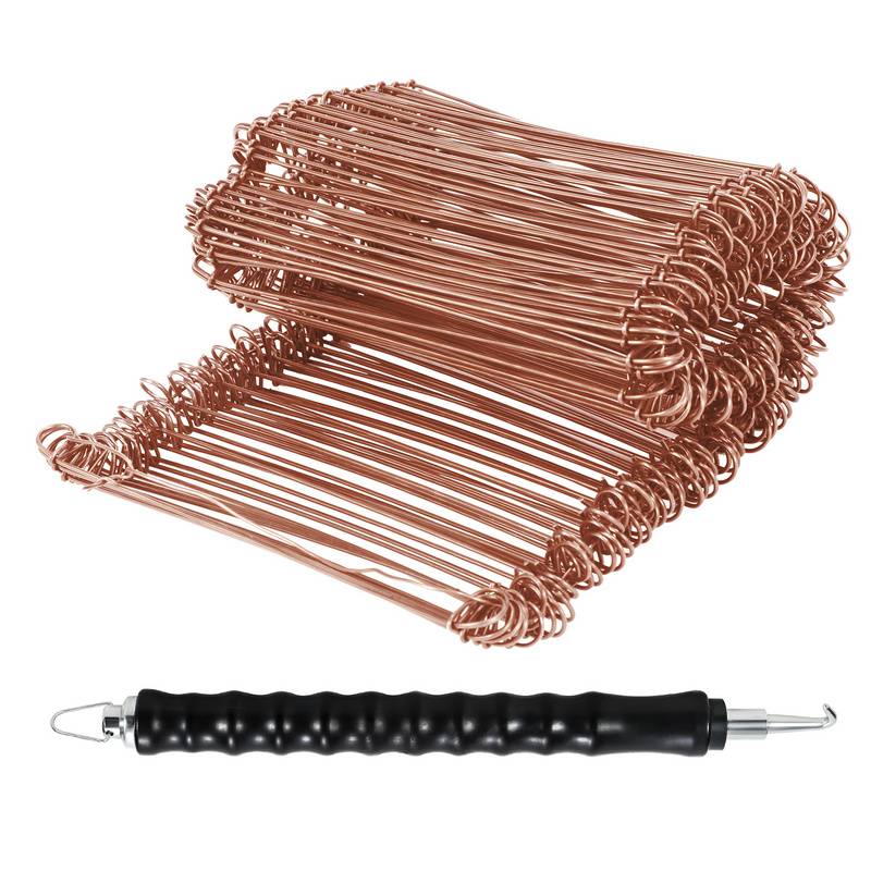 Drillapparat Betonbindedraht 1.0 x 100mm (1000 Stk.) verkupferter Rödeldraht mit Rödelzange Bindedraht inkl. Draht Driller