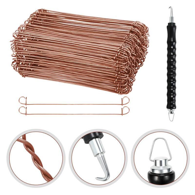 Drillapparat Betonbindedraht 1.0 x 140mm (1000 Stk.) verkupferter Rödeldraht mit Rödelzange Bindedraht inkl. Draht Driller