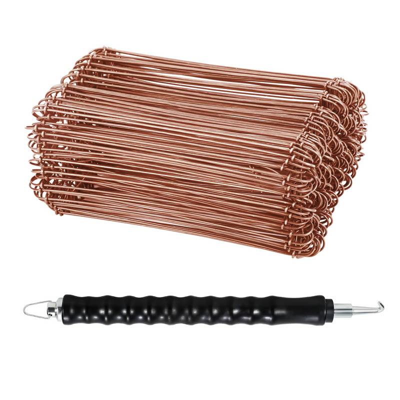 Drillapparat Betonbindedraht 1.0 x 140mm (1000 Stk.) verkupferter Rödeldraht mit Rödelzange Bindedraht für Draht Driller, Drilldraht inkl. Drillger