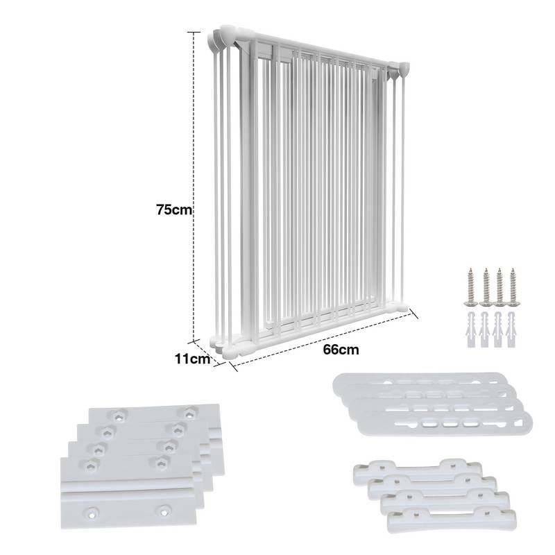 Kaminschutzgitter 5-tlg Ofenschutzgitter Laufgitter Absperrgitter Türschutzgitter Kinder-Sicherung,310x75cm,weiß