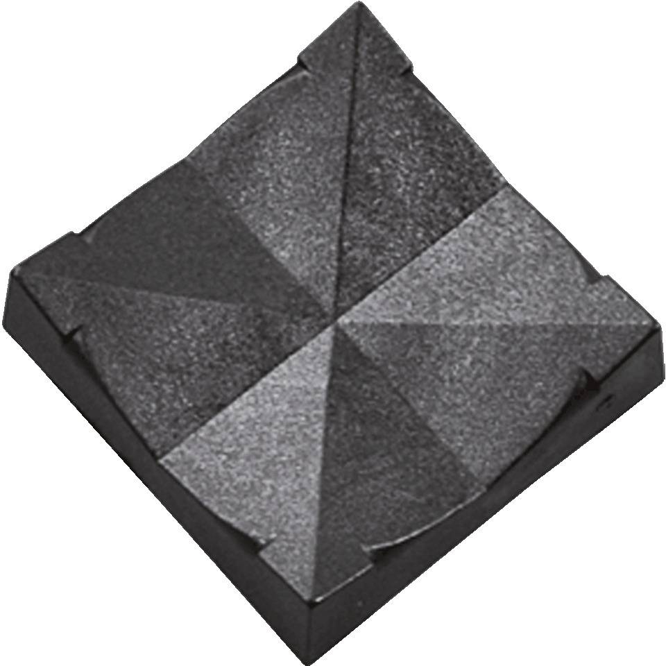 Pa-Sockel, passend für Schilderträger aus PBT, Polyamid, 22x22mm