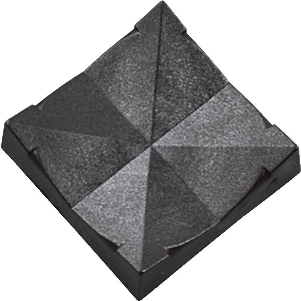 Pa-Sockel, passend für Schilderträger aus PBT, Polyamid, 22x22mm