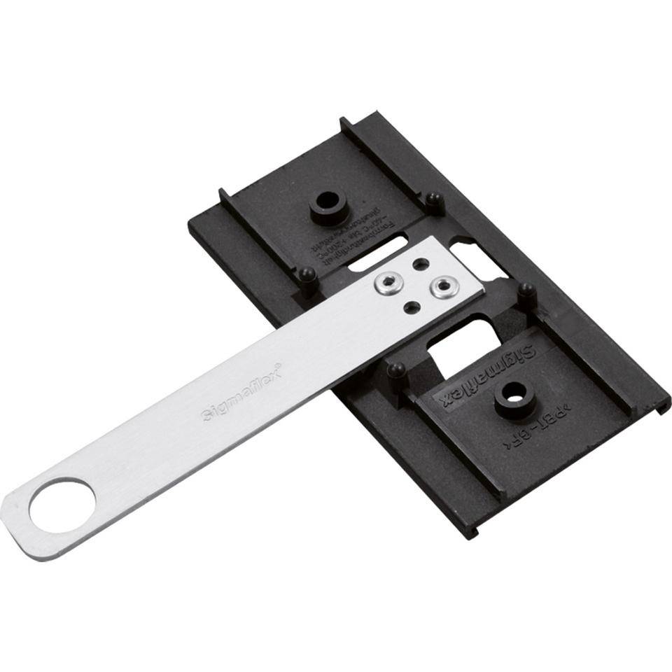 Anschraubhalter zum Befestigen der Schilderträger, Aluminium, 105x22x2mm, Ø17mm