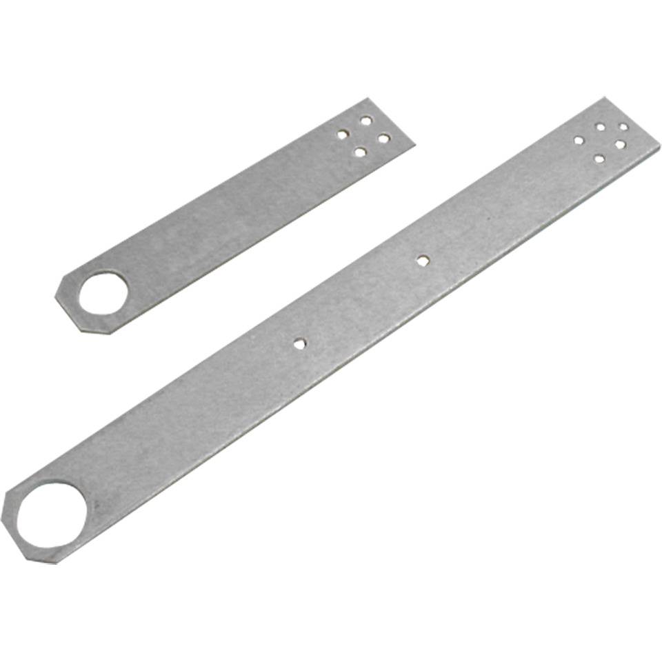 Anschraubhalter zur Befestigung von Schilderträgern, Edelstahl, 105x18x1,5mm, Ø13mm