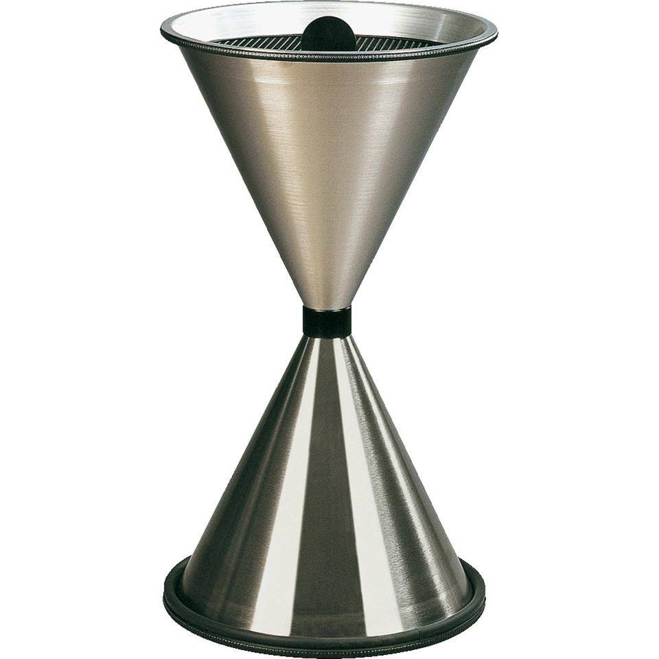 Standascher Diabolo, konisch geformt, Edelstahl, geschliffen, Ø 405mm, 770mm
