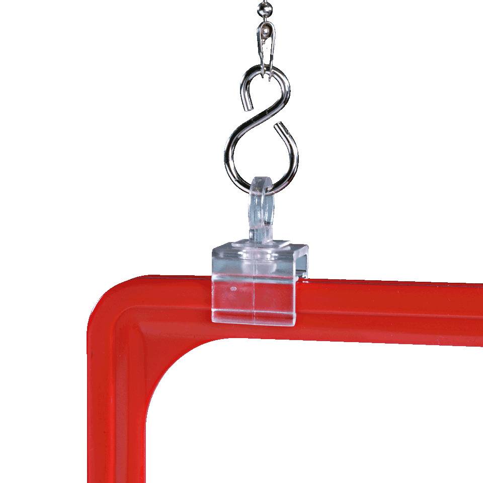 Aufhängeöse, drehbar, transparent, Polycarbonat, 10/VE