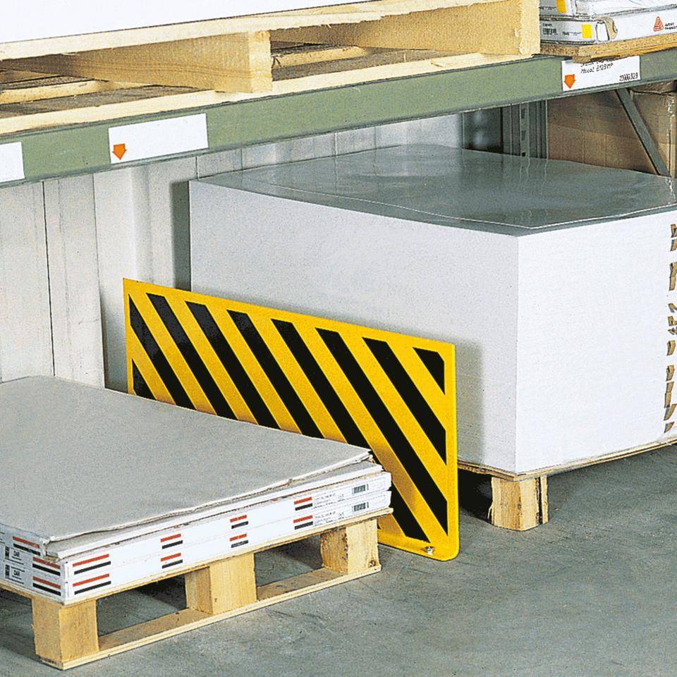 K.57 Flächenschutzprofil,z.Aufdübeln,gelb pulverbeschichtet,Stahl,1000x400x6mm