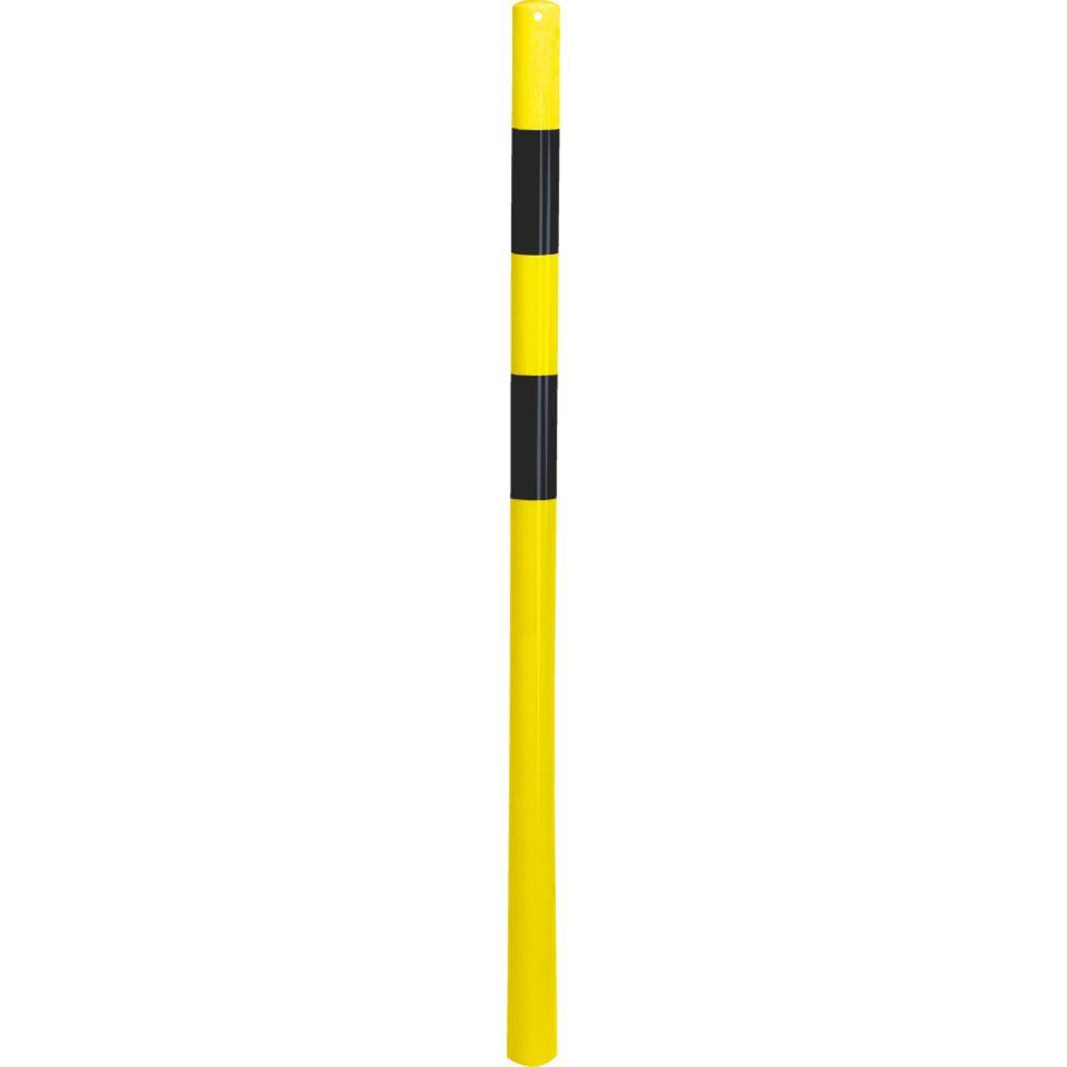 K.57 Absperrpfosten Bern,ohne Kettenöse,herausnehmbar,gelb/schwarz,Ø 60mm,1400mm