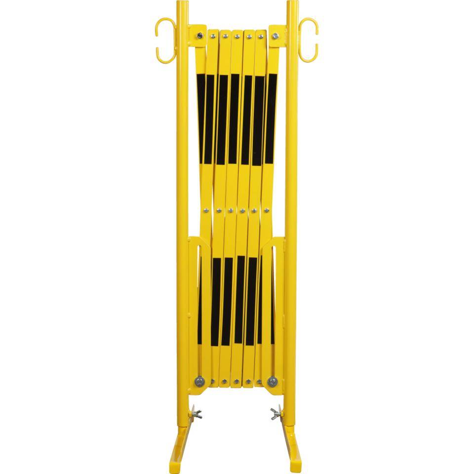 K.57 Scherensperre, mittel, gelb/schwarz, stufenlos ausziehbar bis 3,6 m
