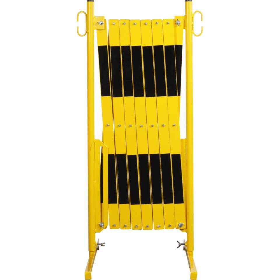 K.57 Scherensperre, schwer, gelb/schwarz, stufenlos ausziehbar bis 4,3 m, 24,5kg