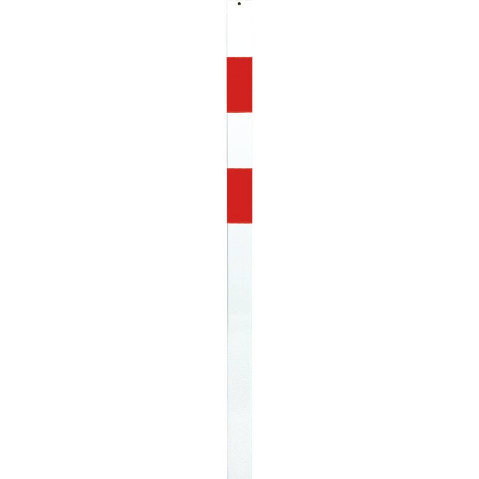 K.57 Absperrpfosten Bern,o.Kettenöse,herausnehm.rot/reflekt.-weiß,70x70mm,1400mm