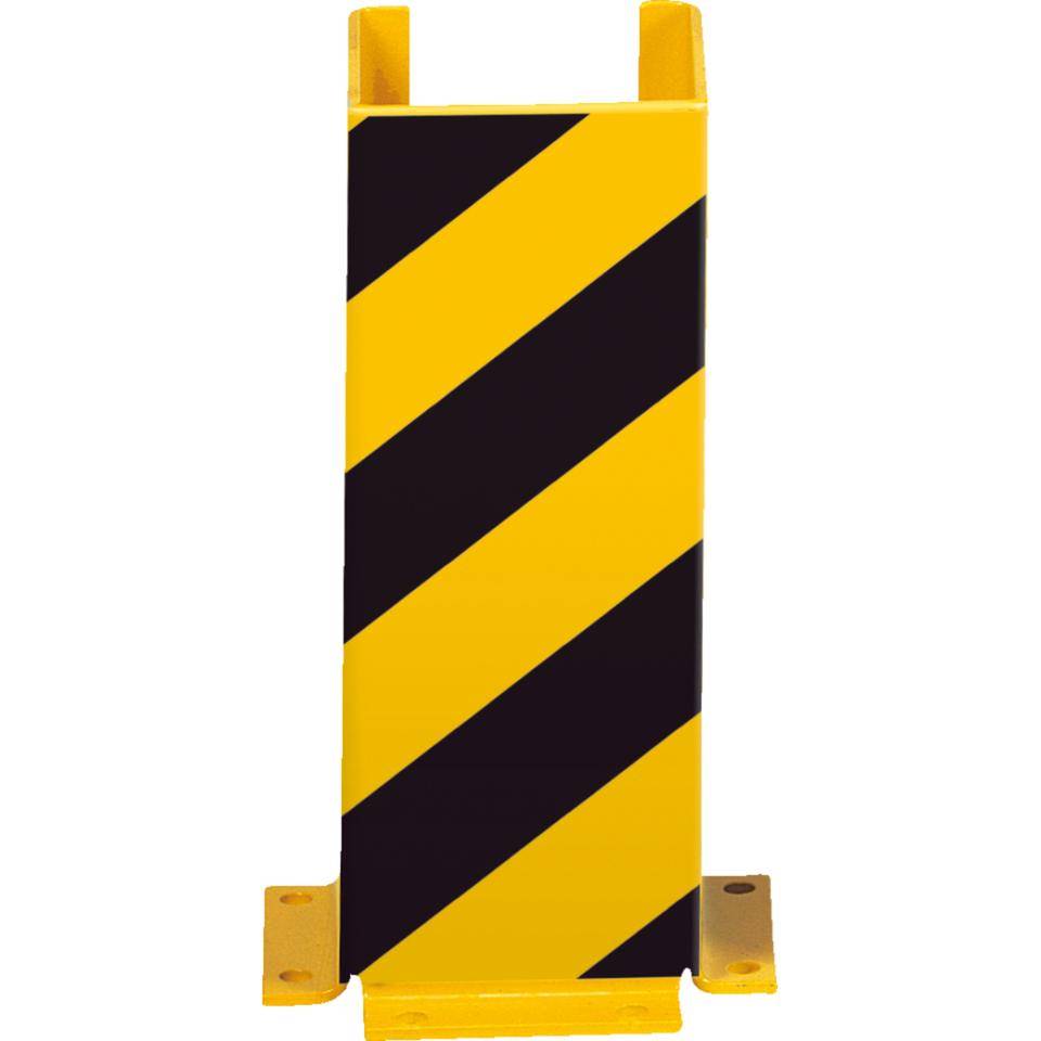 K.57 Anfahrschutzprofil,U-Form,z.Aufdübeln,gelb pulverbeschichtet,160x400x160mm