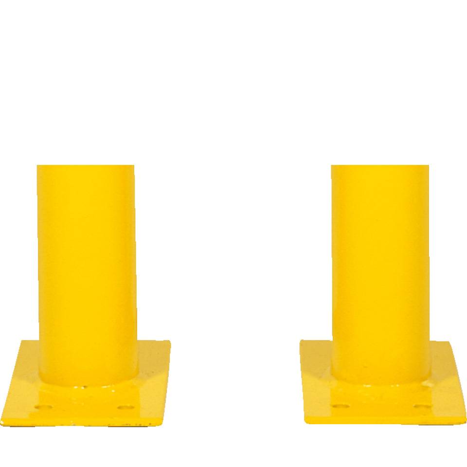 K.57 Schutzbügel,z.Aufdüb.,gelb/schwarz,Stahl,verzinkt,pulverb.,Ø76mm,750x650mm