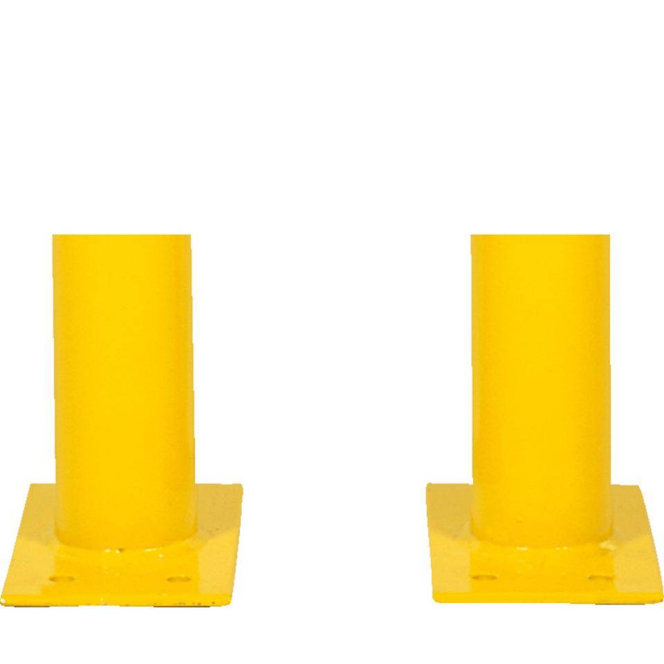 K.57 Schutzbügel,z.Aufdüb.,gelb/schwarz,Stahl,verzinkt,pulverb.,Ø76mm,300x650mm