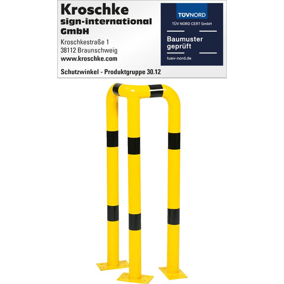 K.57 Schutzwinkel,z.Aufdübeln,gelb/schwarz,verzinkt,pulverbeschichtet,350x1150mm