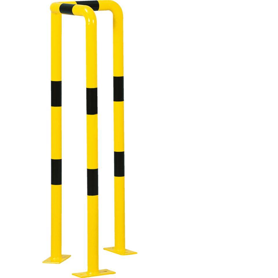 K.57 Schutzwinkel light,z.dübeln,gelb/schwarz,verzinkt,pulverbesch.,350x1000mm