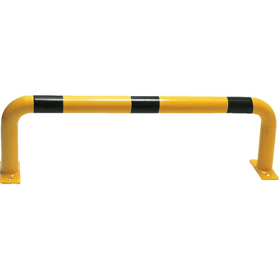 K.57 Wandschutzbügel,z.Aufdübeln,gelb/schwarz,verzinkt,pulverb.,Ø60mm,1000x300mm