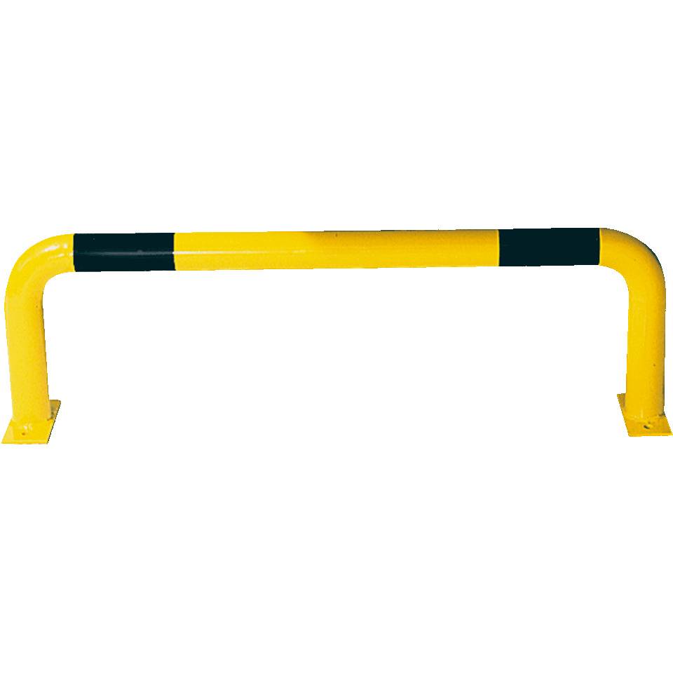 K.57 Wandschutzbügel,z.Aufdübeln,gelb/schwarz,verzinkt,pulverb.,Ø 60mm,750x300mm