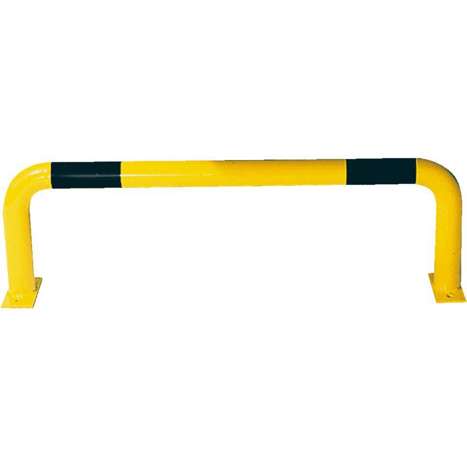 K.57 Wandschutzbügel,z.Aufdübeln,gelb/schwarz,verzinkt,pulverb.,Ø 60mm,750x300mm