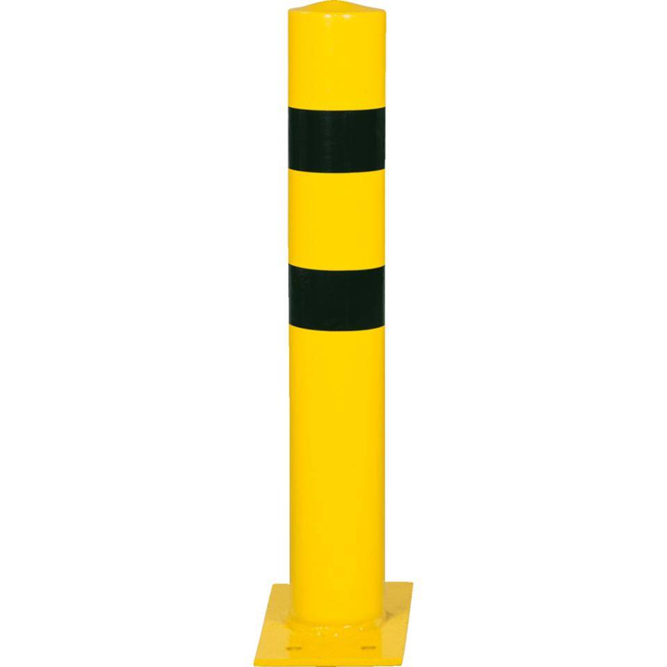 K.57 Schutzpfosten XXL,z.dübeln,gelb/schwarz,Stahl,pulverbesch.,Ø 159mm,1300mm
