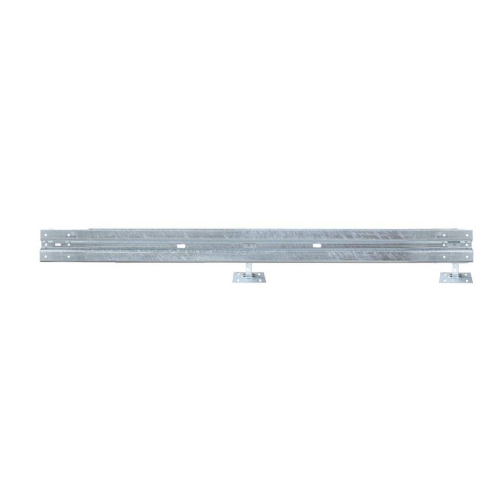Ergänzungs-Set Stahlschutzplanken Typ B, zum Aufdübeln, Baulänge 4m