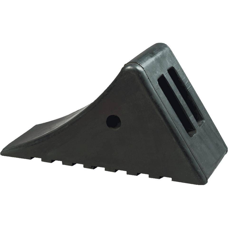 Unterlegkeil und Halter, DIN 76051(Keil), schwarz, Vollgummi, NG46, 65KN, 5,5kg