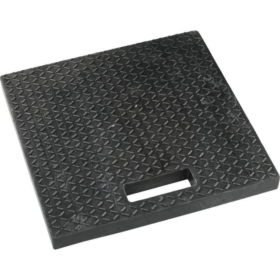 Unterleg-Schutzplatten, Hartgummi, 400x400x30mm, 6,7kg