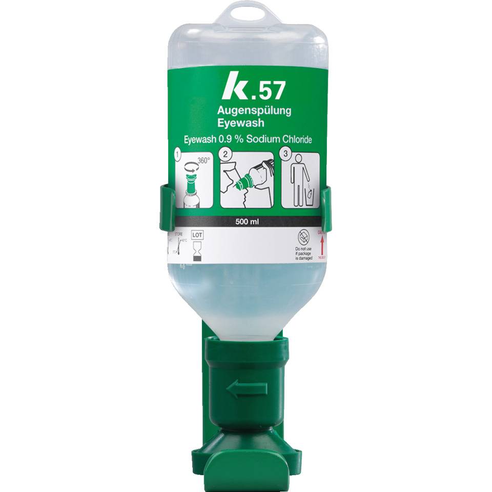 K.57 Einzel-Wandhalterung für 0,5l-Augenspülflasche, Lieferung ohne Flaschen