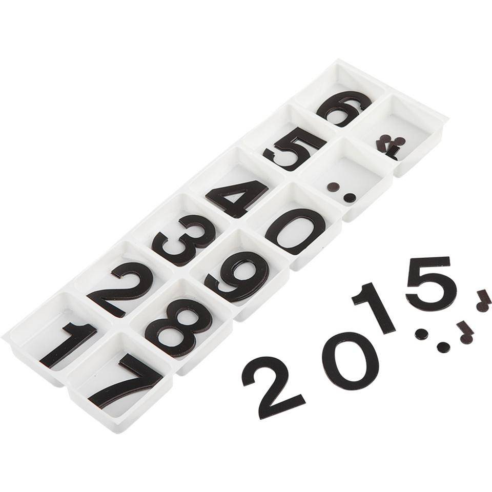 wezet® Magnetziffern, Magnetfolie, Schrifthöhe 30mm, je 3 Sätze 0 - 9/VE