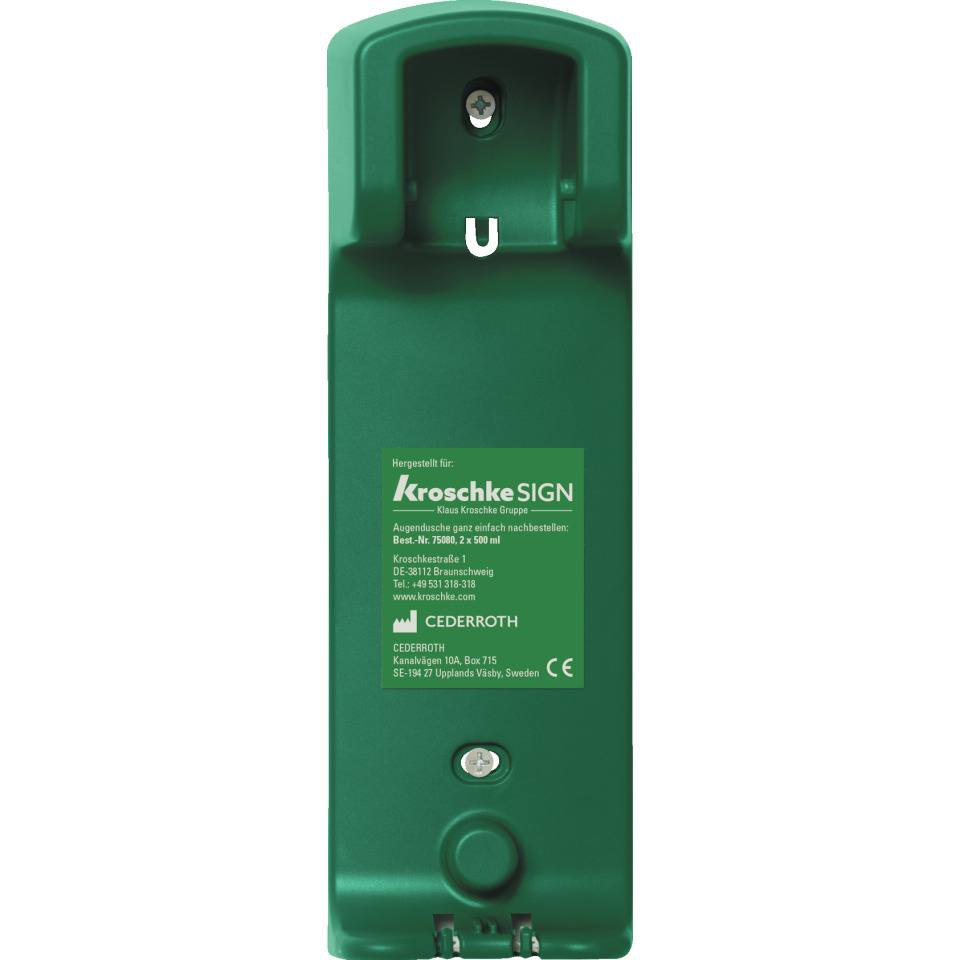 CEDERROTH Wandhalterung für Augendusche, mit Bedienungsanl., Nachbest., 90x270x70mm