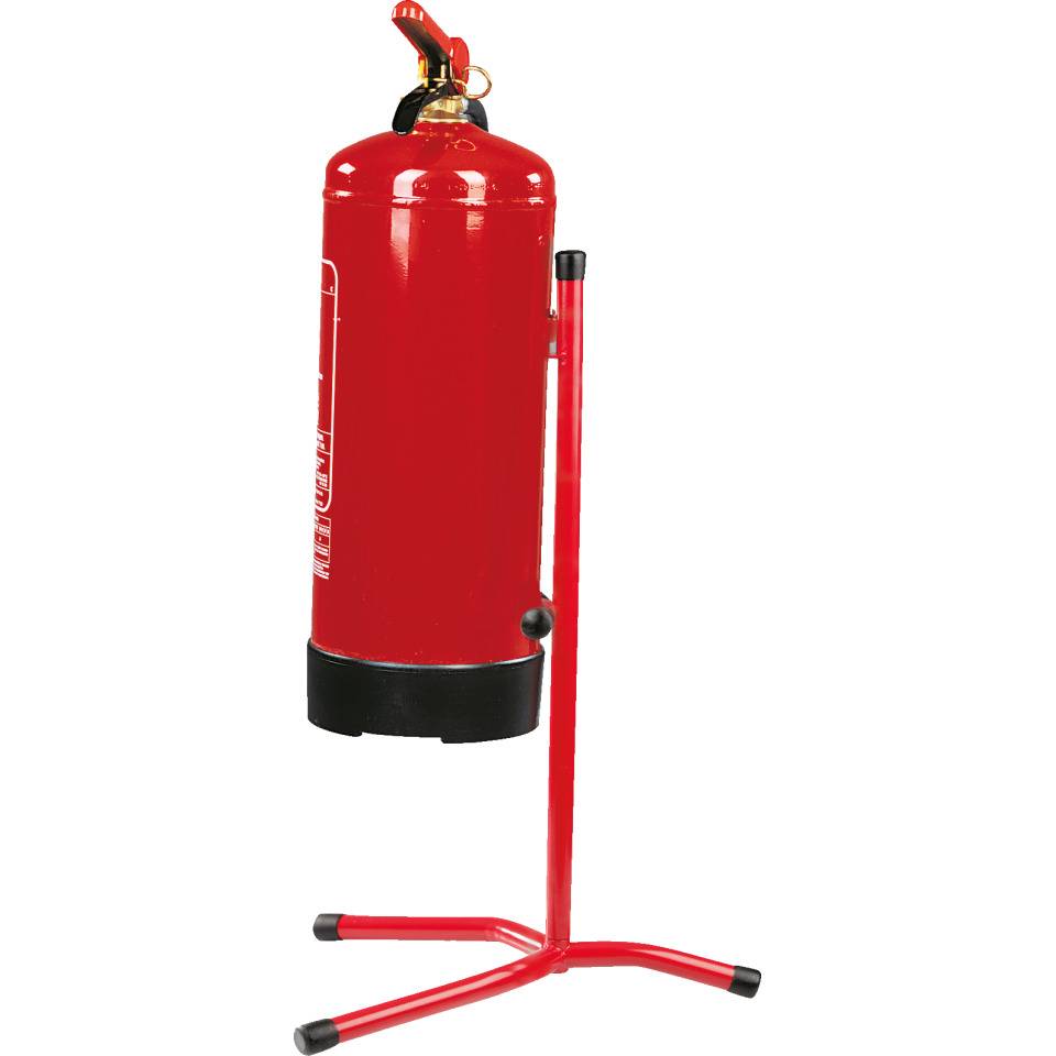 Feuerlöscher-Ständer, Aufbewahrung von 1 Gerät, für 4-12kg Löscher, rot, Stahl