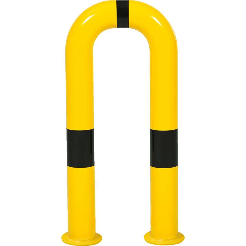 K.57 Schutzbügel,herausnehmbar,gelb/schwarz,Stahl,pulverbesch.,Ø76mm,300x650mm