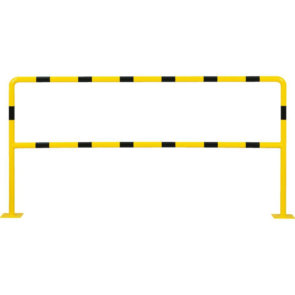K.57 Schutzbügel light m.Knieholm,z.Aufd.,gelb/schwarz,Stahl,Ø42mm,2000x1000mm