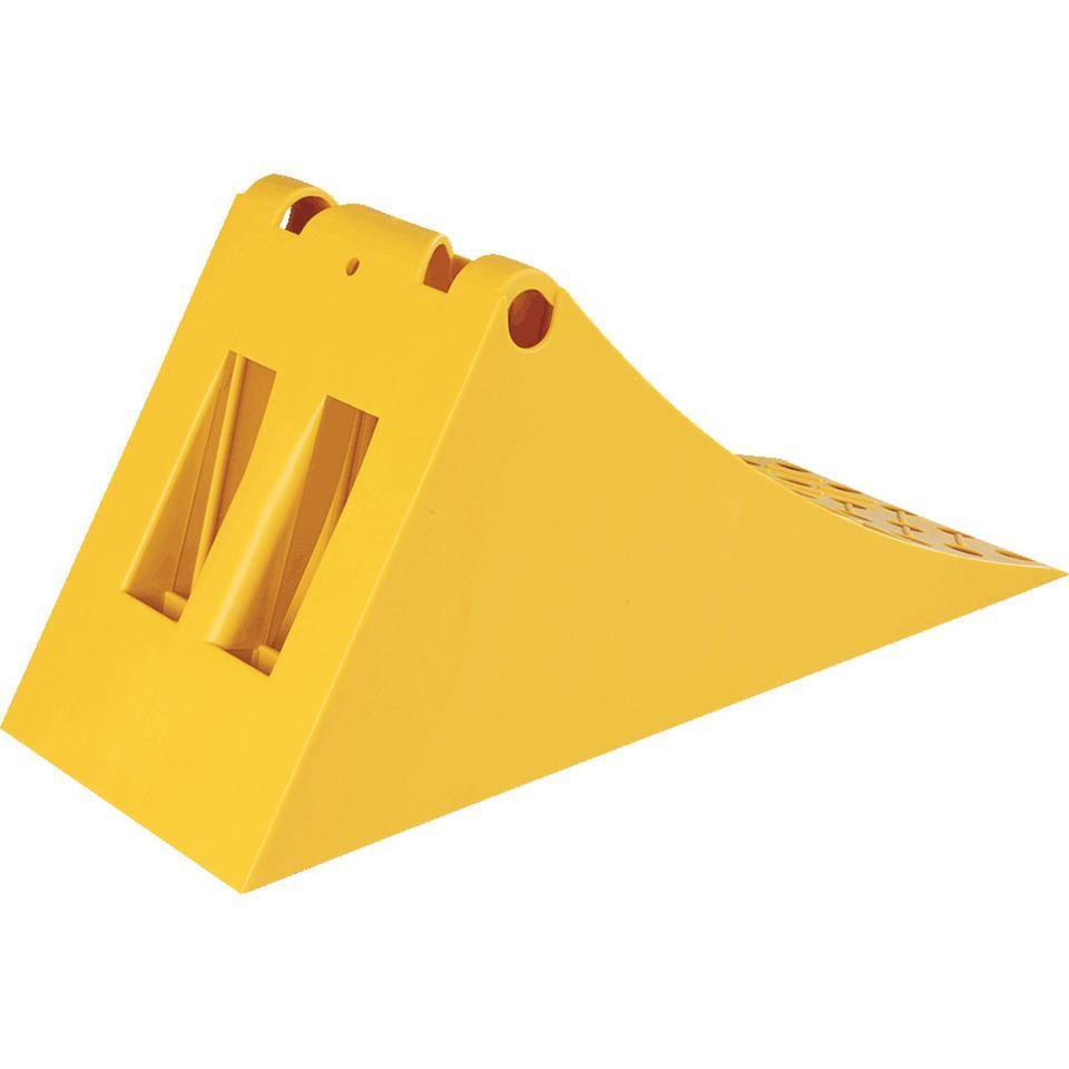 Unterlegkeil, gemäß DIN 76051, signalgelb, Kunststoff, NG53, 65KN, 1,8kg