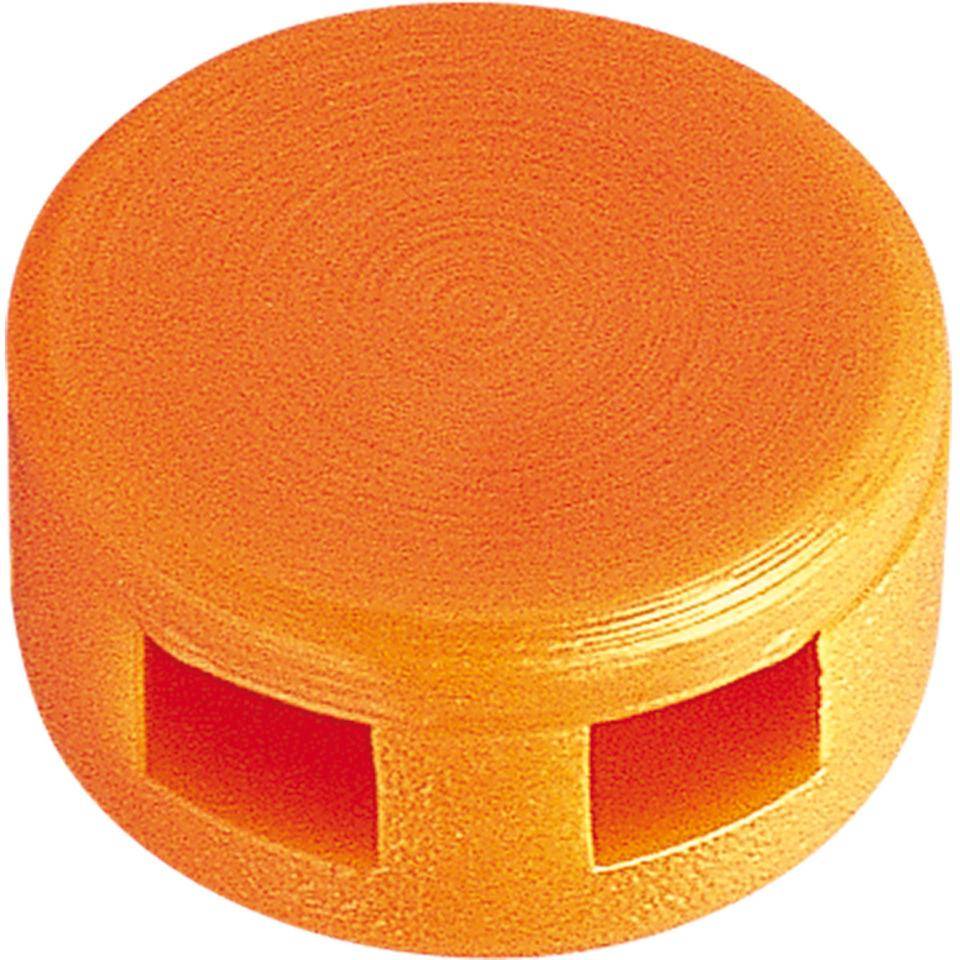 Kunststoffplomben, für Stempeleinsätze ohne Gravur, orange/rot, Ø 8mm, 1000/VE