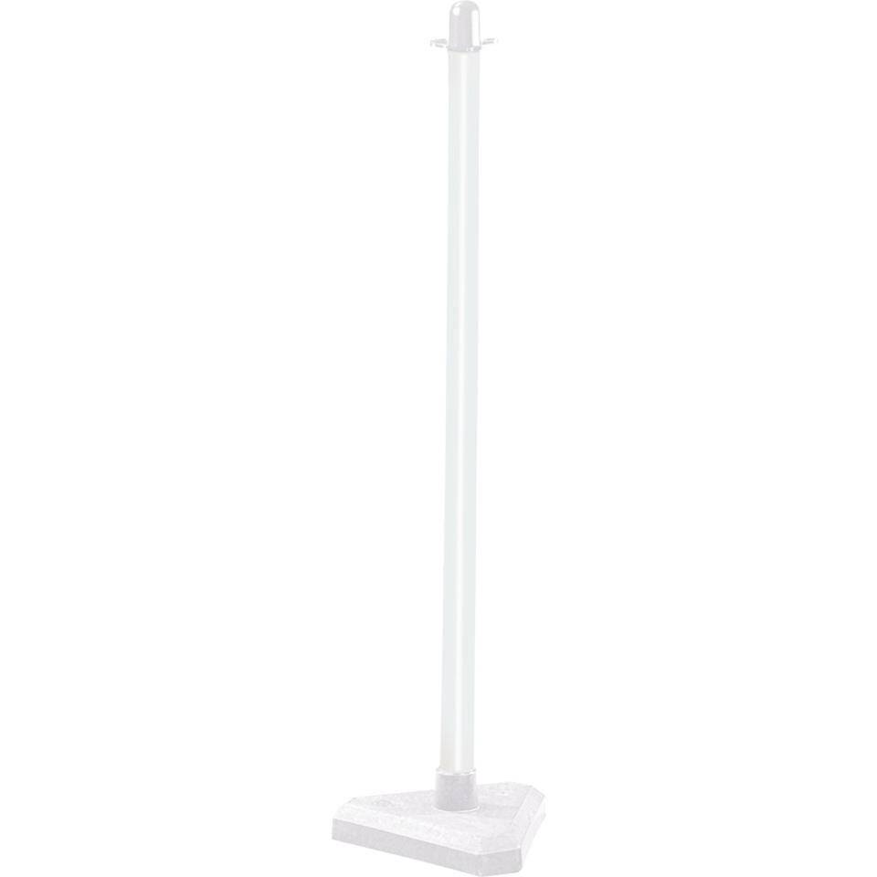 K.57 Kettenständer Intern Medi, mit Standfuß, weiß, Kunststoff, Ø 40mm, 900mm
