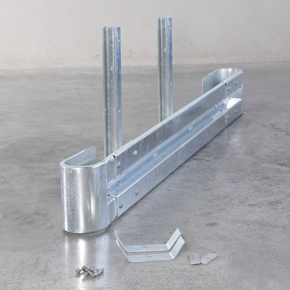 Starter-Set Stahlschutzplanken Typ B, zum Einrammen, Baulänge 1,33m