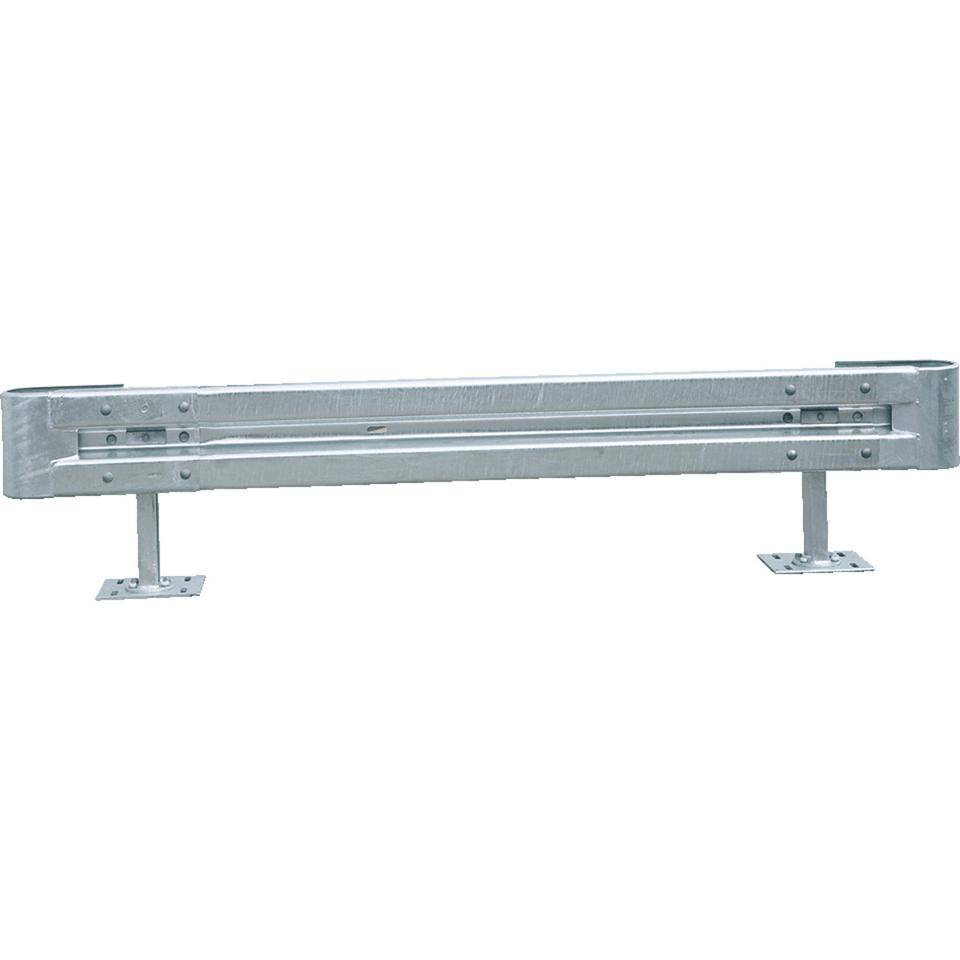 Starter-Set Stahlschutzplanken Typ B, zum Aufdübeln, Baulänge 2m
